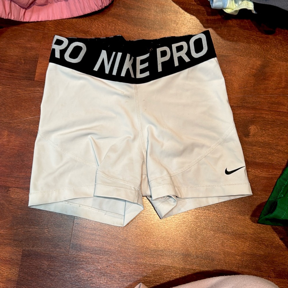 White Nike Pros